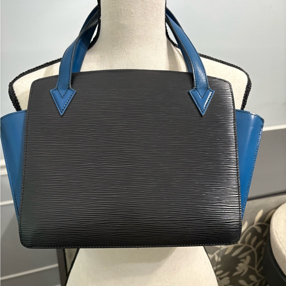 Louis Vuitton Black and Blue Purse